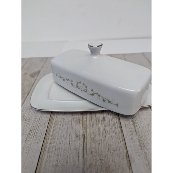 Sheffield China Japan Elegance Covered Butter Dish Floral - Picture 3 of 8